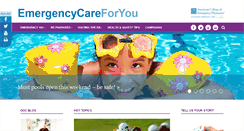 Desktop Screenshot of emergencycareforyou.org