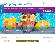 Tablet Screenshot of emergencycareforyou.org